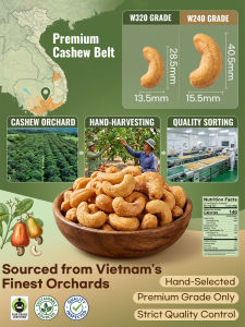 Charcoal Roasted Cashew Nuts Plump Kernels Crunchy Texture Natural Taste Healthy Snack Premium Quality