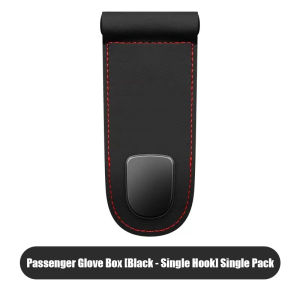 SEAMETAL Leather Fabric Car Passenger Glove Box Hook Double Hook Purse Bag Back Seat Hanger Hidden Storage Hooks