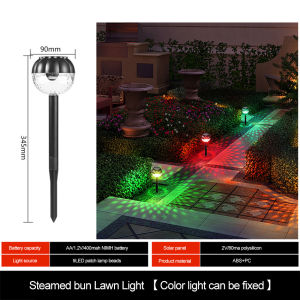 Vimite LED Solar Lawn Light Outdoor Waterproof Garden Flashing Lights Decorative Lights At Night for Villa Courtyard Lawn Street