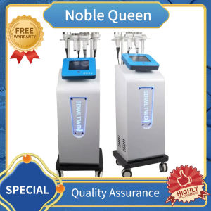 Vertical 6 in 1 RF Vacuum Ultrasonic Cavitation 80K Body Slimming Fat Reduce System Machine