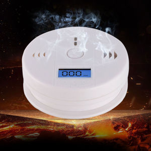 Standalone Carbon Monoxide & Smoke Alarm 2-in-1 Electronic Fire Detector for Home Use with LED Display