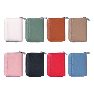 Solid Color Wallet with Card Holder Stylish Short Purse Card Case PU Leather Coin Purse Small Wallet for Daily