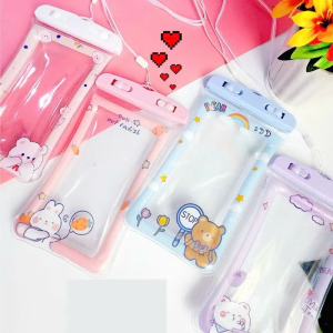 TÚI ĐIỆN THOẠI CHỐNG NƯỚC PHAO NỔI COMBO 3 HOẠT HÌNH CUTE BAO CHỐNG NƯỚC CẢM ỨNG ĐI BIỂN HỒ BƠI