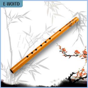 【E-WOITD】 Traditional 6 Hole Bamboo Flute Clarinet Student Musical Instrument Wood AU