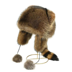 แม่แม่ เด็กดูแลหูดูแลหูฤดูหนาวหมวกแรคคูนหมวกเพื่ออุ่นเครื่องผู้ปกครอง หูเด็ก หมวกป้องกัน