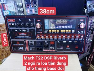 MẠCH THÙNG KÉO DSP REVẺB  T22 ÂM THANH HAY - MIC CỰC THOÁNG TIẾNG CA - CÔNG SUẤT LƠN ~500W