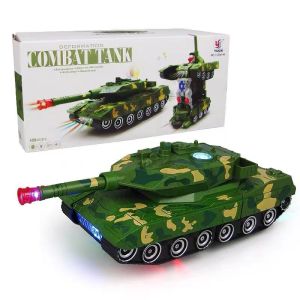 YJ388-44 รถถังแปลงร่างเป็นหุ่นยนต์ รถถังแปลงร่างกลายเป็นหุ่นยนต์มีไฟมีเสียง