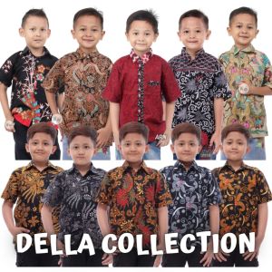 Kemeja Batik Anak Salju Abu Usia 1-12 Tahun