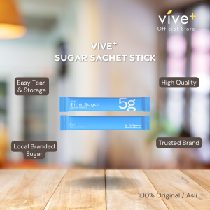 VIVE+ Fine Sugar Sachet Stick Hotel Travel Office