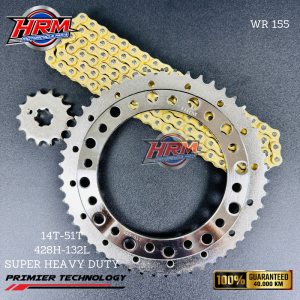 GEAR SET GIR SET RACING WR155 WR 155 51T SILVER GOLD