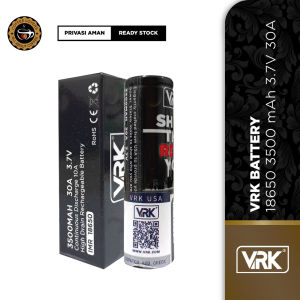 Baterai 18650 VRK 3500 mAh - Baterry Batre VRK 3500 MAH 30 A 3.7 V IMR 18650