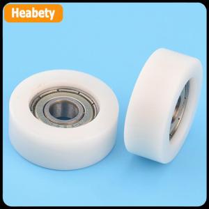【2-3 days delivery】 1pc 8x32x12mm Embedded 608zz Bearing Wrapped Rubber POM Nylon Bearing Pulley Flat Roller Pulley Wheel