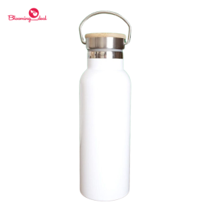 Termos Tutup Bambu 500ml / Tumbler Stainless Steel Tahan Panas (H599)