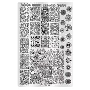 Practical Stainless Steel Nail Stamping Plate With Unique Traditional Designs Manicure For Fashionable Nail Art