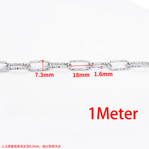 เครื่องประดับสเตนเลสแบบปิดห่วงโซ่รูปวงรีแบบทำมืออุปกรณ์เสริมสร้อยข้อมือสร้อยคอแบบทำมือ