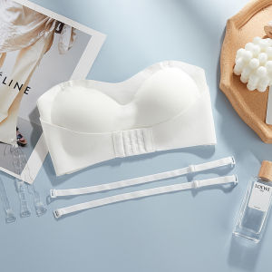 ONEFASHIONMALL Bra Kemben Tali Tanpa Kawat Wanita Seamless BH Strapless Kait Pakaian Dalam BR150