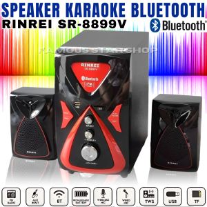 Speaker Aktif Bluetooth Multimedia 3in1 Rinrei SR-8899V Speaker Bluetooth Speaker Mini Multimedia 2.1 Super Bass RINREI SR 8899 V - Salon Aktif Super Bass ~FSS