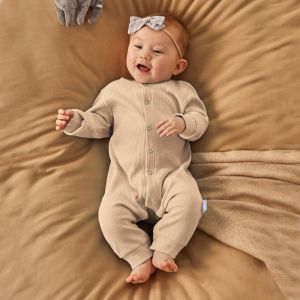 [HÀNG CAO CẤP] Body dài tay cho bé chất Len Tăm siêu mềm mịn ấm áp mẫu Quần áo trẻ em sơ sinh từ 0-12 tháng tuổi (Be)