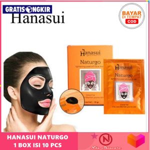 Nita Skincare - Masker Hanasui Naturgo Black Mask BPOM Masker Wajah Masker Komedo
