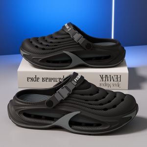 [Free Shipping] MenS Thick-Soled Clogs 2026 New Style Trendy Outdoor Wear Non-Slip Durable Beach-Friendly Breathable And With A Closed-Toe Design