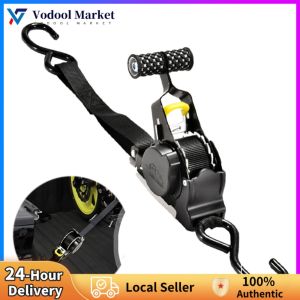 Durable Ratchet Tie Down Straps 2Pcs 3.3M with Hooks for Luggage and Cargo Securement