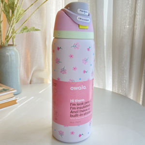 Simple Refreshing Double Drinking Owala Water Bottle 32oz Large Capacity Outdoor cold insulation