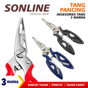 SONLINE Tang Gunting Kail Pancing Stainless Steel Fishing Hook Remover 2 Color 12cm Bahan Stainless