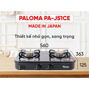 Bếp gas dương paloma PA-J51 Nhập khẩu nguyên chiếc tại Nhật Mới nguyên hộp An toàn tiết kiệm độ bền cao