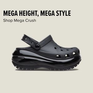 crocs แท้ crocs CLASSIC MEGA CRUSH CLOG สําหรับผู้หญิง รองเท้าแตะส้นหนา รองเท้าแตะเพื่อสุขภาพผู้หญิง#207988