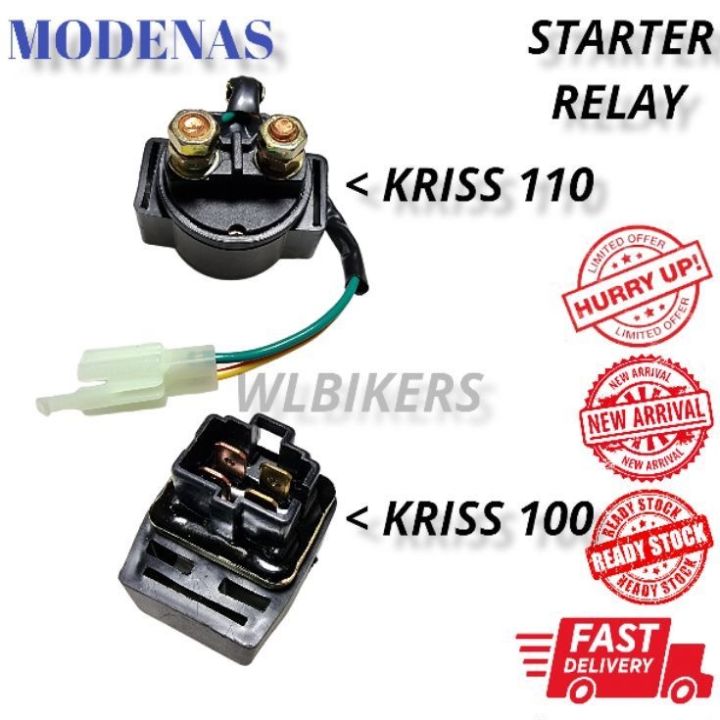 MODENAS KRISS 100/110/KARISMA STARTER RELAY HOT ITEM Lazada