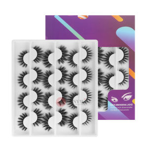 12 Pairs 3D Mink Eyelashes Natural Long Wispy Fluffy Makeup Lashes False Eyelashes Extension Wholesale