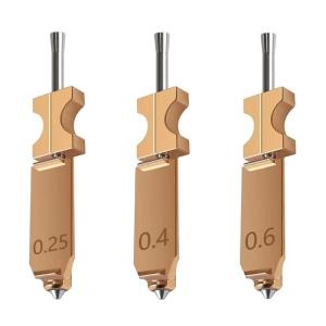 Quick Change Hardened Steel Nozzles 3 Pack for AD5X 3D Printing Wear Resistant Metal Tips
