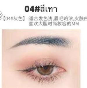 ดินสอเขียนคิ้ว ติดทนนาน สีน้ำตาลเข้มธรรมชาติ กันน้ำ ดินสอเขียนคิ้วแบบหมุน 2 in 1 มีแปรงปัดคิ้วในตัว มี5 สีให้เลือก