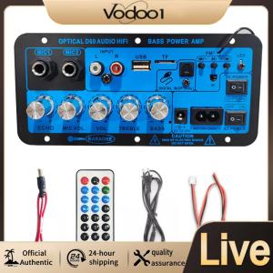 แอมพลิฟายเออร์บลูทูธ D60 พร้อมอินพุตไฟเบอร์ออปติกสำหรับระบบเสียงคุณภาพสูง 60W กำลังสูง