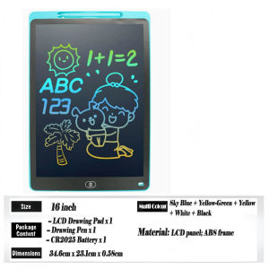 [SG Ready Stock]8.5/10/12/16" LCD Writing Tablet Portable Kids Drawing Board Erasable Graphics Pad Educational Toy Gift