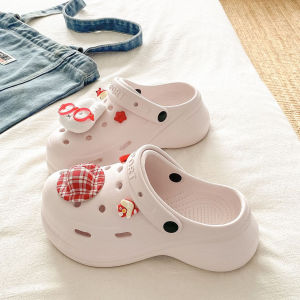 [Free Shipping] Korean-Style Versatile GirlS Heart Glasses Rabbit EVA Clogs For Summer Beach Wear Closed-Toe Sandals For Women