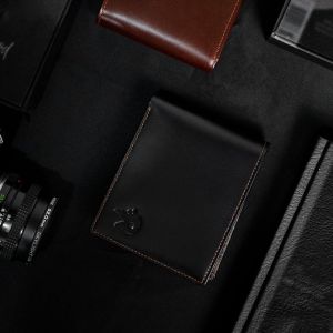 Dompet Lipat 2 3D Pria Kulit Sapi Keren Awet Mewah Murah 15 Slot Ruang Koin Resleting Xavier REVEN