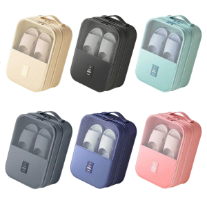 Travel Friendly Shoe Organizers With Breathable Meshes Panels Quick Dry Fabric And Reinforced Handle Perfect For Organizing Multiple Pairs Of Shoes