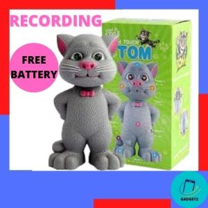 Talking Tom Cat & Friends Toys For Kids Early Learning Teaching Speaking Touch Function Able To Repeat Speech Dialogue Recording Kucing Mainan Bercakap Kanak-Kanak