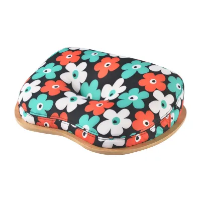 Lap Desk with Pillow Cushion Portable Bamboo Laptop Table Pillow Lap Desk Learning Desk for 14 Inch Computer Notebook
