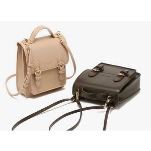 Balo 2 dải nữ thời trang chất Da PU mềm dùng đi chơi du lịch balo mini đựng vừa điện thoại