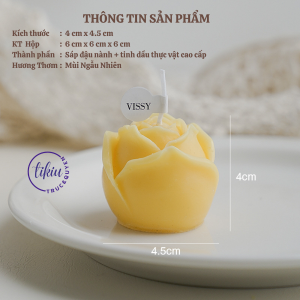 Nến Thơm Handmade TIKIU 3D HOA HỒNG Trang Trí Decor Phòng Quà Tặng Phong Cách Hàn Quốc Sáp Đậu Nành Tự Nhiên 2023