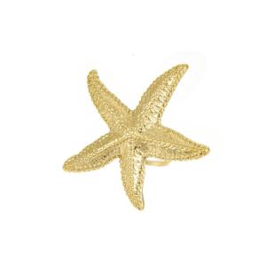 Mặc thoải mái Starfish Nhẫn Với Có Thể Điều Chỉnh Thiết Kế Xách Tay Cho Đại Dương Những Người Yêu Thích Phong Cách Trang Phục sử dụng thường nhật Mặc Giản Dị
