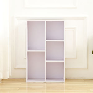 LALA 8 Tier Bookshelf Multipurpose Rack Storage Book Shelf Utility Shelf Rak Buku 4 Tingkat Buku Rak Divider Cabinet Furniture/Wood Shelf 格子置物架