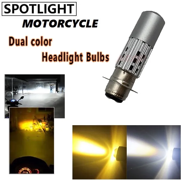 yamaha nmax v1 v2 155 Motorcycle light Led Headlight Bulbs High and Low  Dual Color White+yellow+ accessories Lazada PH