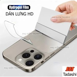 Miếng dán MẶT LƯNG  Iphone 16 Pro/ 16 Pro Max/ 16/ 16/ Iphone 15 Pro Max/ 15 Pro/ 13 Pro Max/ 14 Pro Max/ 12 Pro Max/ 13/ 13 Pro Trong Suốt Tránh Trầy Xước.