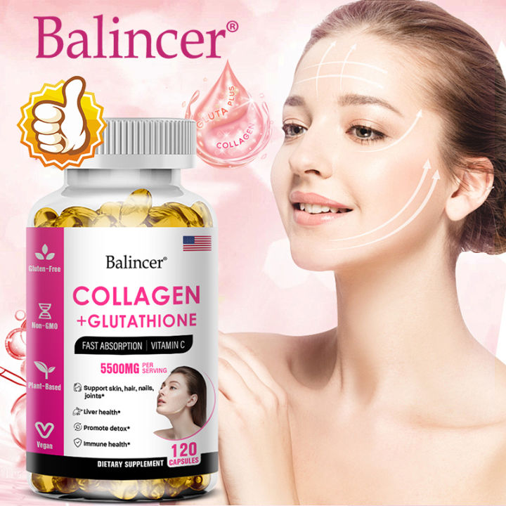 balincer collagen glutathione balincer glutathione beauty supplement - whitening, skin care, anti-aging,  vitamin C, antioxidant, enhance immunity