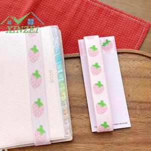 XZ✨✨✨ Dễ Thương Dâu Tây Đầy Sao Cá Hội Đồng Quản Trị Cuốn Cẩm nang Ràng Buộc Trang Trí Đàn Hồi Dây Đeo Cho A7 M5 Kế Hoạch Lưu Trữ Máy Tính Xách Tay Phụ Kiện
