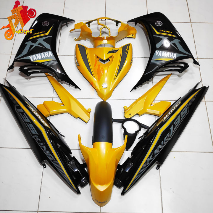 Yamaha Lc 135 Cover Set Yellow Black MX KING Yellow V2 V3 V4 V5 V6