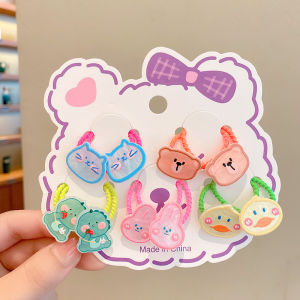 Set 10 dây buộc tóc bé gái nhiều hình dễ thương